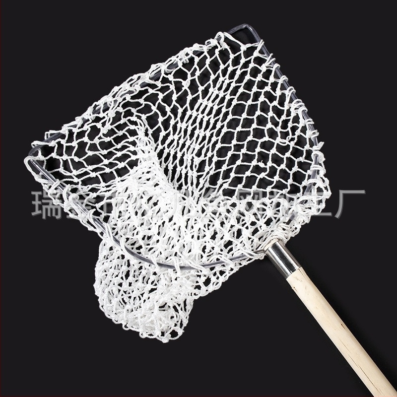 Plasă Dip cu cadru din lemn, plasă din nylon, ochiuri mici, mâner din lemn – Echipament pentru acvariu