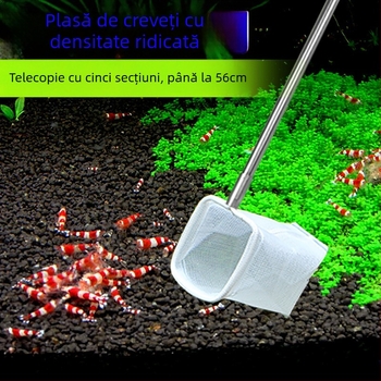 Plasă telescopică din oțel inoxidabil pentru creveți, pentru acvariu, 300 g, brand Player Baby