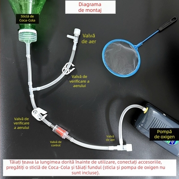 Kit DIY pentru incubarea Artemia, pentru acvariu — material plastic; neimportat; echipament acvariu