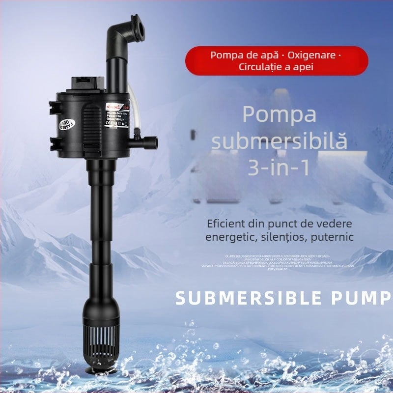 Xilong pompă submersibilă pentru acvariu XQ230A/320A/380A/520A/620A, corp din plastic, pentru oxigenare și aerare