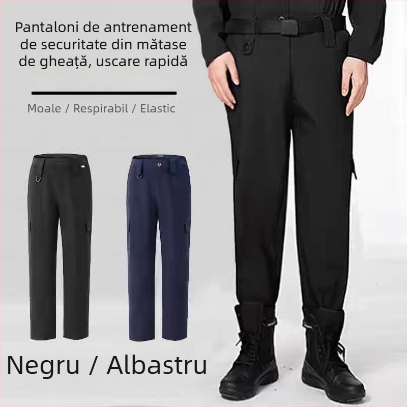 Pantaloni de antrenament cu uscare rapidă, material amestec de bumbac, vară, unisex, adulți