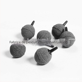 Piatră de aer pentru acvariu, formă circulară, din material silicat; sinterare la înaltă temperatură; origine Guangdong; greutate 0,05 kg; marcă Lurong Fishing Gear Factory