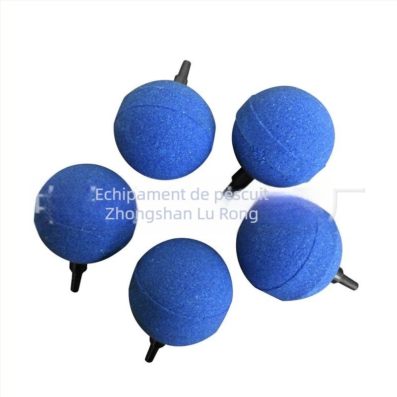 Piatră de aer pentru acvariu, formă circulară, din material silicat; sinterare la înaltă temperatură; origine Guangdong; greutate 0,05 kg; marcă Lurong Fishing Gear Factory
