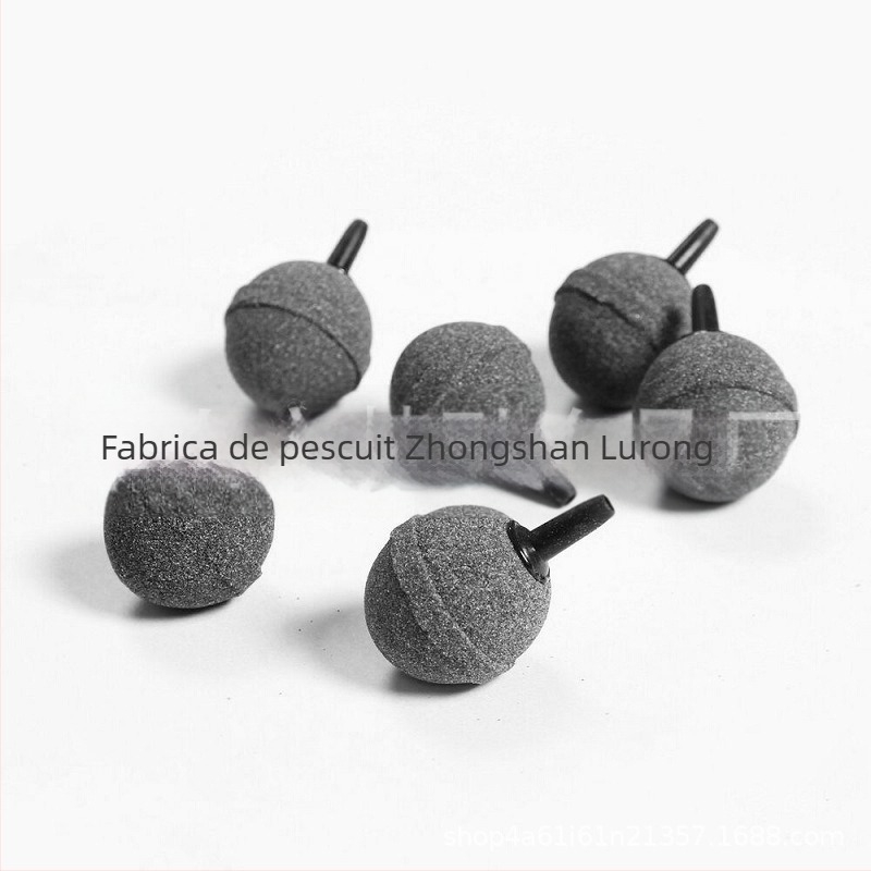 Piatră de aer pentru acvariu, formă circulară, din material silicat; sinterare la înaltă temperatură; origine Guangdong; greutate 0,05 kg; marcă Lurong Fishing Gear Factory