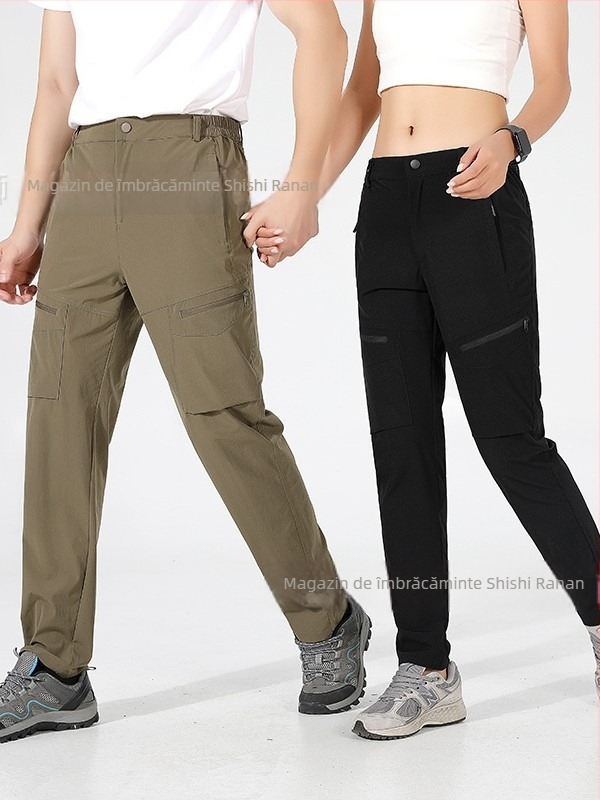 Pantaloni de drumeție care se usucă rapid – respirabili, impermeabili, din amestec de bumbac, elastici, unisex