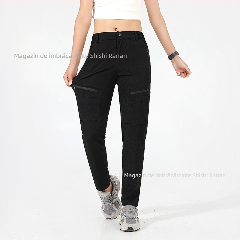 Pantaloni de drumeție care se usucă rapid – respirabili, impermeabili, din amestec de bumbac, elastici, unisex