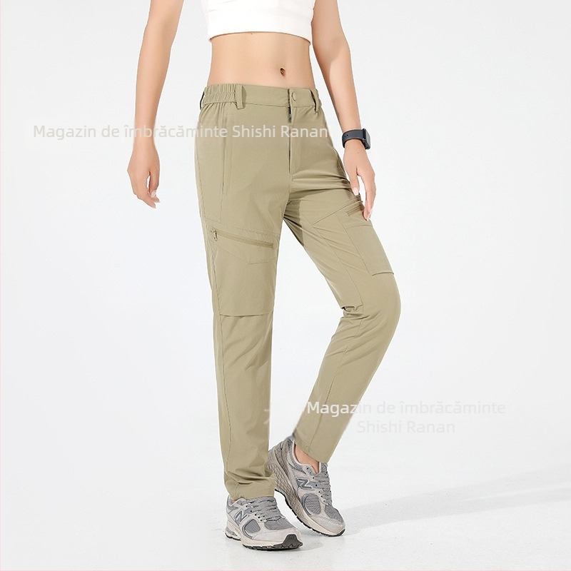 Pantaloni de drumeție care se usucă rapid – respirabili, impermeabili, din amestec de bumbac, elastici, unisex