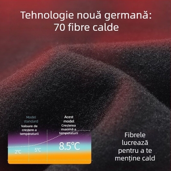 Set termic pentru bărbați, țesătură Mitsubishi Meiya Bi, căptușeală din fleece, trei straturi, fibră acrilică, mâneci lungi și pantaloni lungi, căptușeală velur