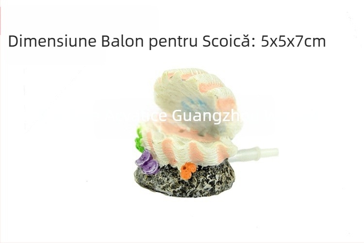 Ornament de peisaj pentru acvariu cu piatră de bule pentru oxigenare, din rășină, 0,3 kg, brand Authentic