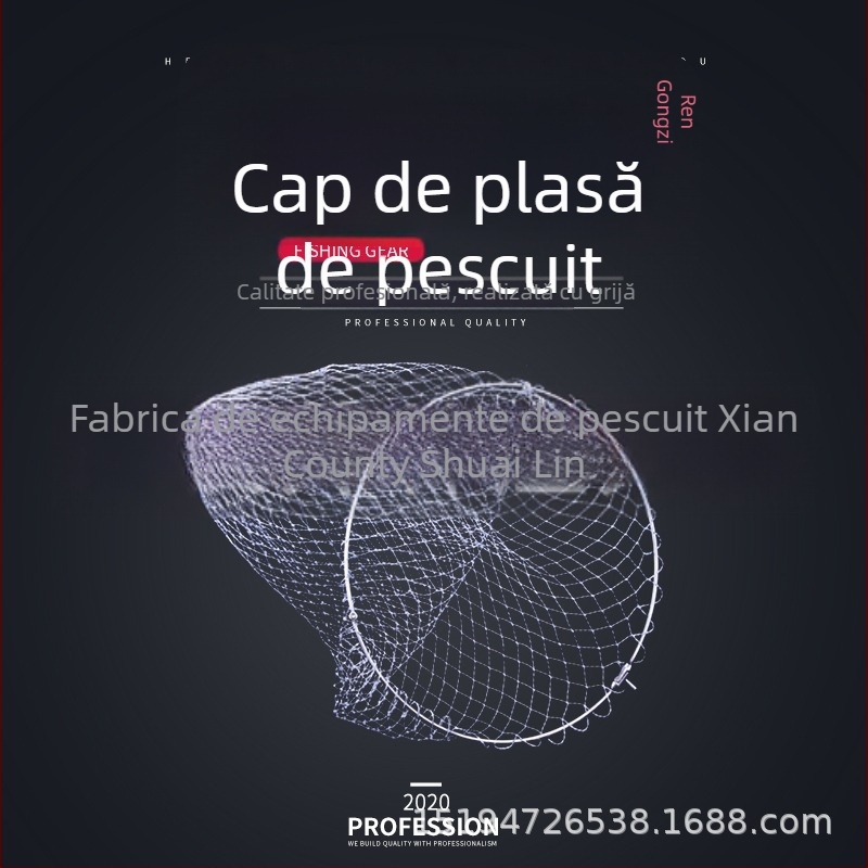 Ruizhu Carp plasă de buzunar din nylon, pentru pescuit, lucrată manual — nylon lipit