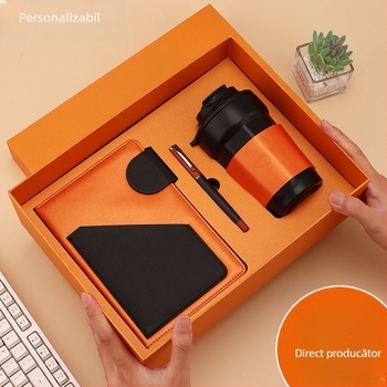 Jurnal cu copertă din piele sintetică, legare spirală, Dowling hârtie 80 g, 200 pagini, stil creativ - cj02