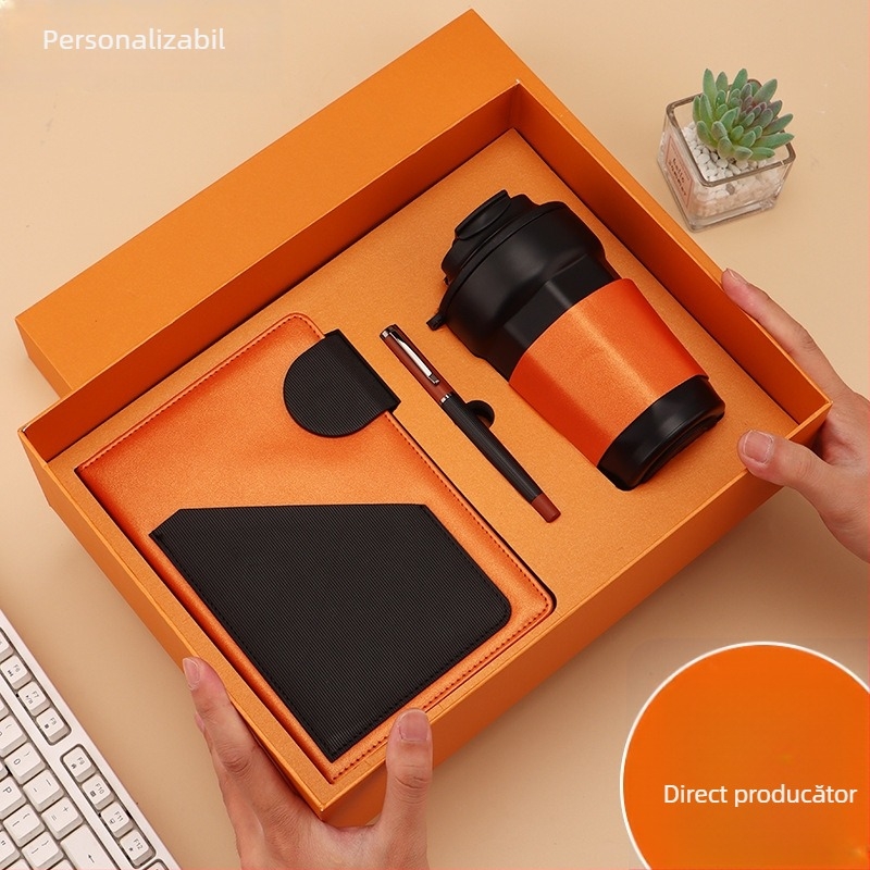 Jurnal cu copertă din piele sintetică, legare spirală, Dowling hârtie 80 g, 200 pagini, stil creativ - cj02