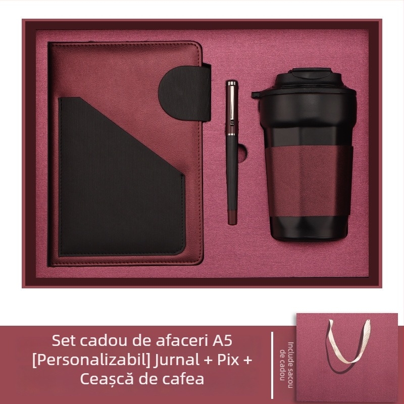 Jurnal cu copertă din piele sintetică, legare spirală, Dowling hârtie 80 g, 200 pagini, stil creativ - cj02