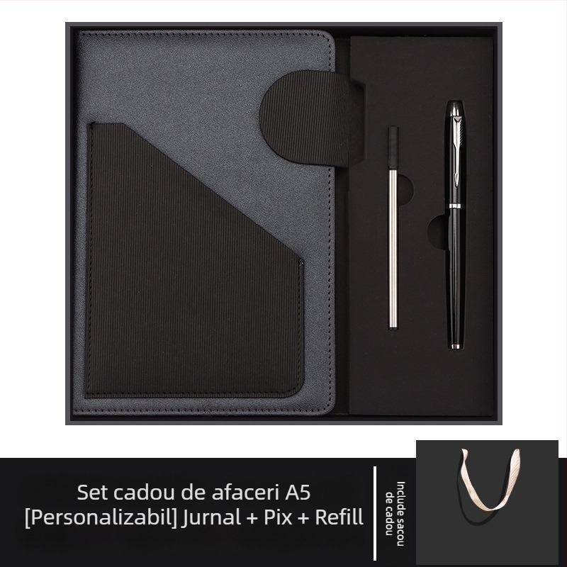 Jurnal cu copertă din piele sintetică, legare spirală, Dowling hârtie 80 g, 200 pagini, stil creativ - cj02