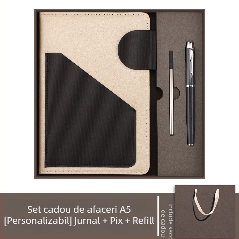 Jurnal cu copertă din piele sintetică, legare spirală, Dowling hârtie 80 g, 200 pagini, stil creativ - cj02