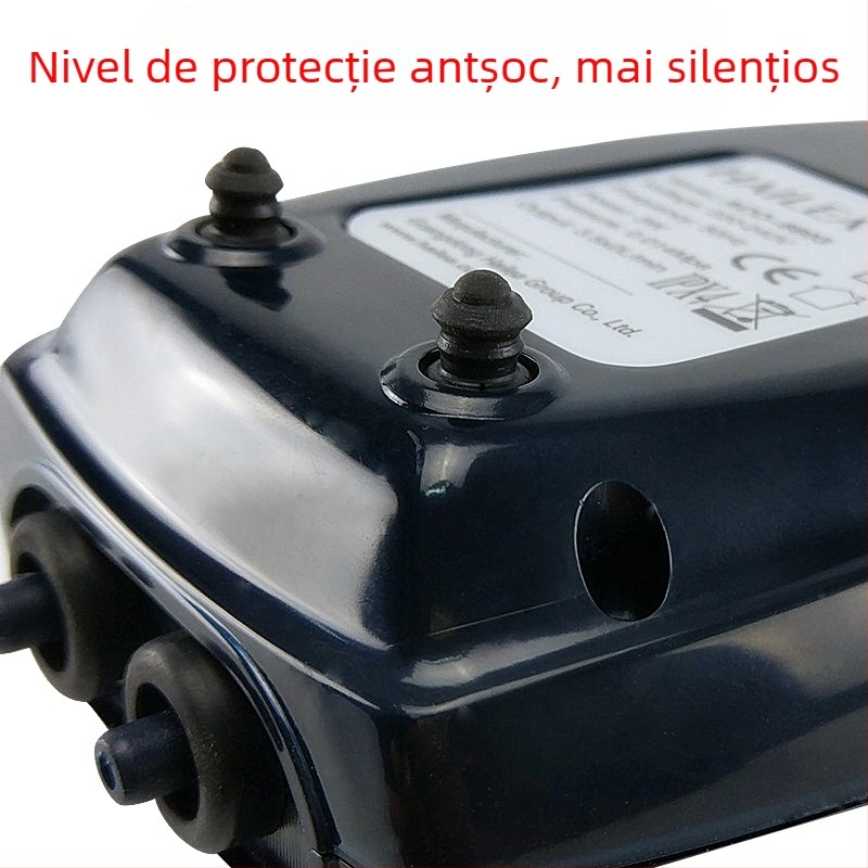 Pompa de oxigen pentru acvariu — silențioasă, cu două găuri, reglabilă; Hailey ACO-6604, greutate 40