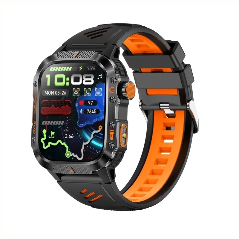 HT36 Ceas inteligent cu GPS Beidou, apeluri Bluetooth, monitorizare ritm cardiac, detecție oxigen din sânge și rezistență la apă