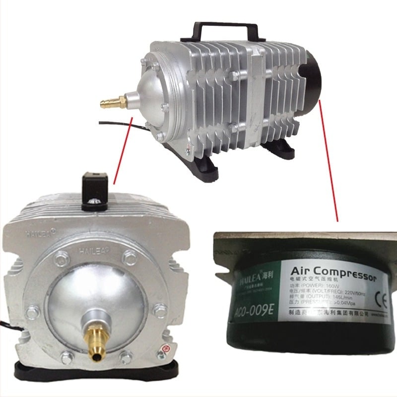 Hailey Pompă electromagnetică pentru oxigenare în piscină cu fructe de mare, 3000 g