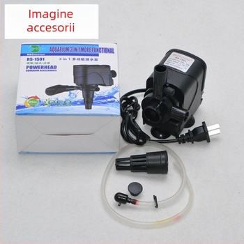 RS-1501 pompă submersibilă pentru acvariu – trei în unu: circulație și aerare, 25W, pentru uz casnic