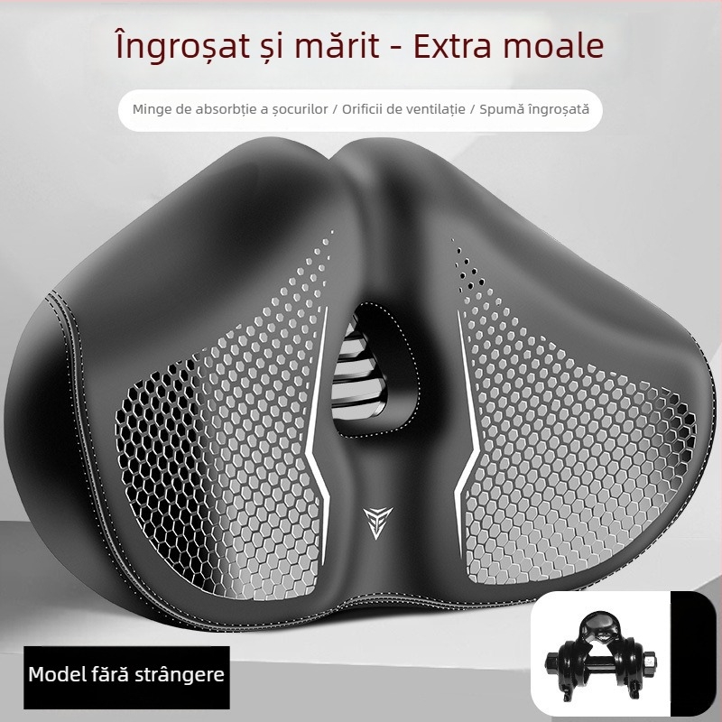 Pernă pentru șaua de bicicletă de munte – ultra moale, anti-dureri de șold, șa ergonomic; Material: oțel; Potrivit pentru bicicletă obișnuită; Cod articol: p8hxxbp7