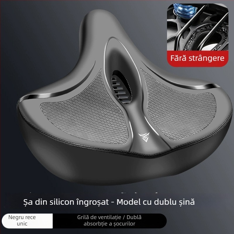 Pernă pentru șaua de bicicletă de munte – ultra moale, anti-dureri de șold, șa ergonomic; Material: oțel; Potrivit pentru bicicletă obișnuită; Cod articol: p8hxxbp7