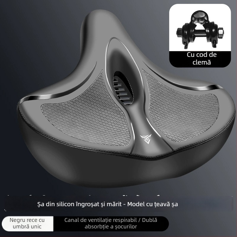 Pernă pentru șaua de bicicletă de munte – ultra moale, anti-dureri de șold, șa ergonomic; Material: oțel; Potrivit pentru bicicletă obișnuită; Cod articol: p8hxxbp7