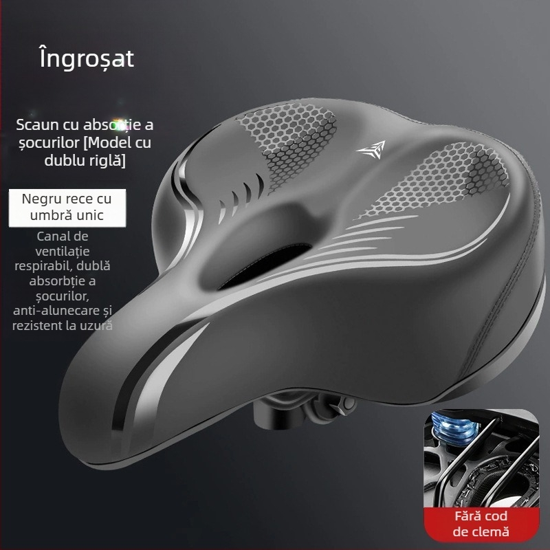 Pernă pentru șaua de bicicletă de munte – ultra moale, anti-dureri de șold, șa ergonomic; Material: oțel; Potrivit pentru bicicletă obișnuită; Cod articol: p8hxxbp7