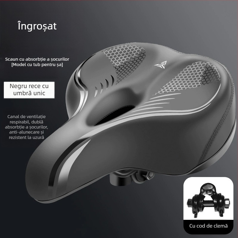 Pernă pentru șaua de bicicletă de munte – ultra moale, anti-dureri de șold, șa ergonomic; Material: oțel; Potrivit pentru bicicletă obișnuită; Cod articol: p8hxxbp7