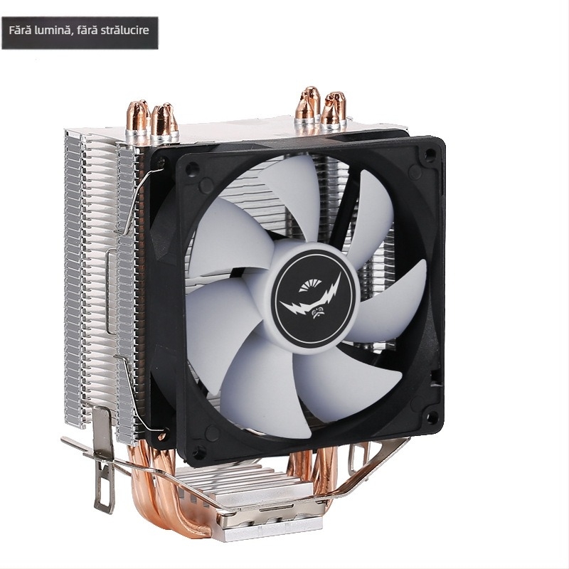 Radiator CPU din aliaj cupru-aluminiu, țevi de răcire 2/4/6, rulmenți hidraulici, 2000 rpm, zgomot 25 dB