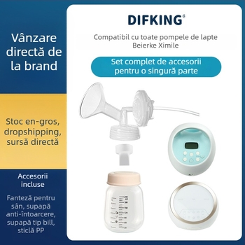 Set accesorii pentru pompă electrică de sân compatibilă cu S1: duckbill valve, horn cover, bottle isolation valve