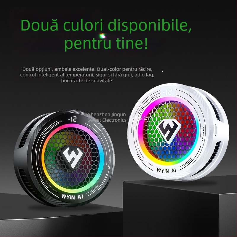 Radiator de răcire inteligent cu control al temperaturii pentru telefoane mobile și tablete, cu afișaj digital LED