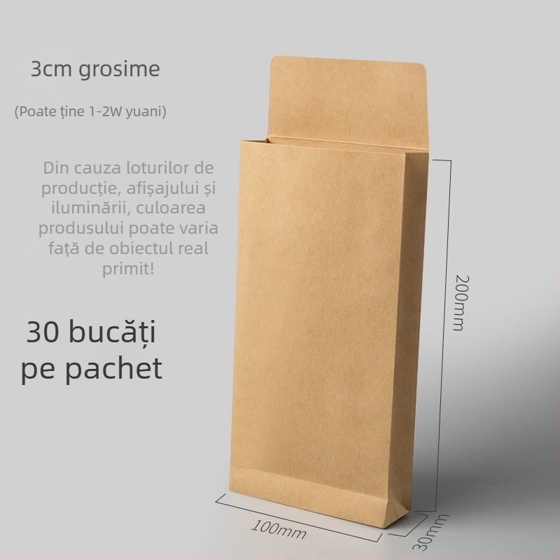 Thinking Plic din hârtie kraft pentru bani – Stil plic, Depozitare bani, Mare/Medie/Mică