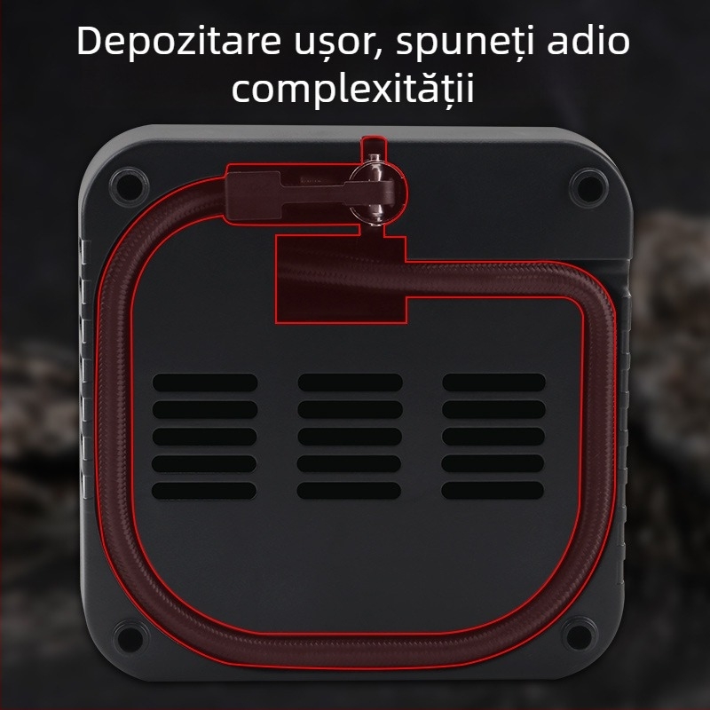 Pompa portabilă de umflat anvelope auto, alimentare pe baterie, 36–96V, 120W, 5A