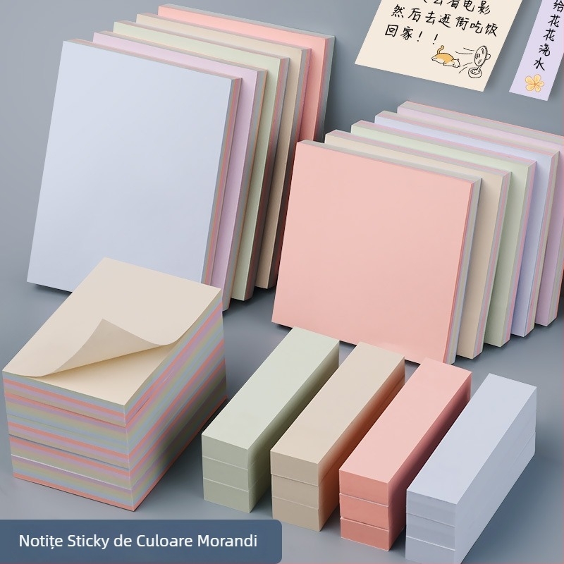 Note autoadezive cu benzi lungi de index – 100 coli, capac din hârtie groasă, 0,044 kg, ambalaj de bază, Chuangyi