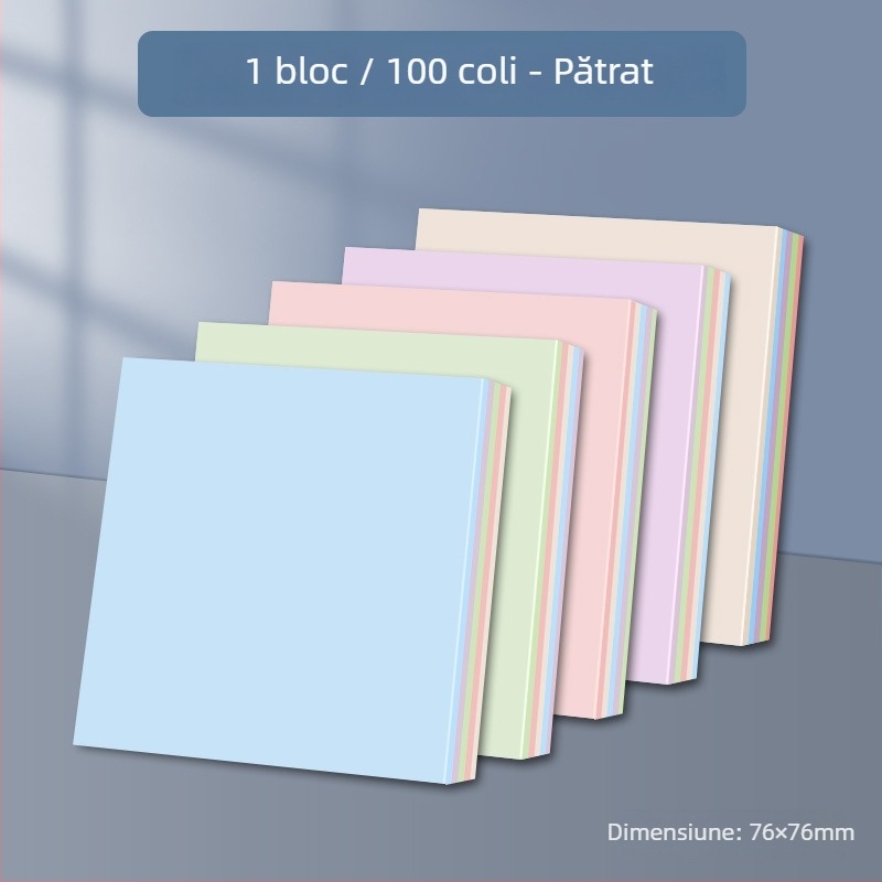 Note autoadezive cu benzi lungi de index – 100 coli, capac din hârtie groasă, 0,044 kg, ambalaj de bază, Chuangyi