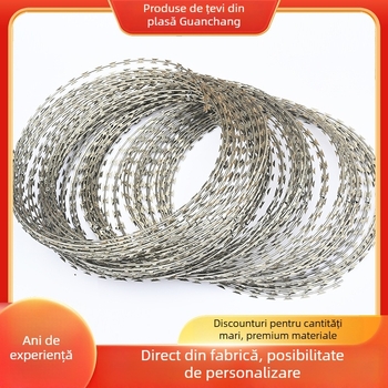 Sârmă ghimpată galvanizată dublu răsucită pentru gard, stil SIRO, răsucire spre dreapta, rezistență la tracțiune 500