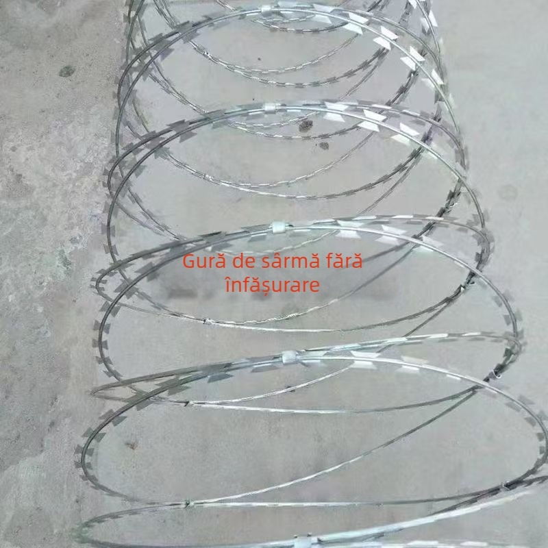 Sârmă ghimpată galvanizată dublu răsucită pentru gard, stil SIRO, răsucire spre dreapta, rezistență la tracțiune 500