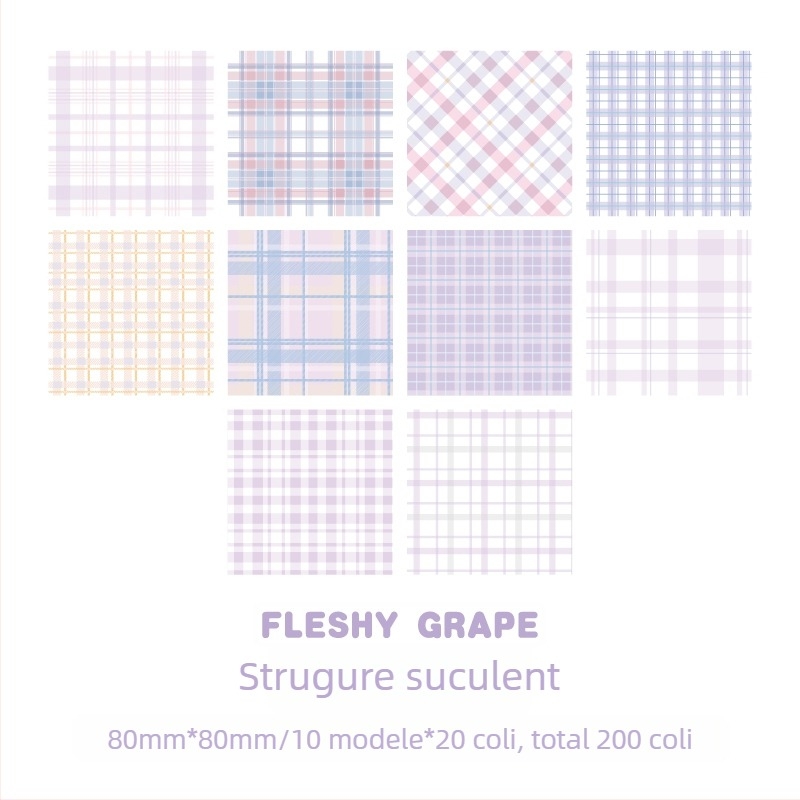 Foi cu grilă pentru planificator, 200 foi, pentru studenți, hârtie în formă de bloc