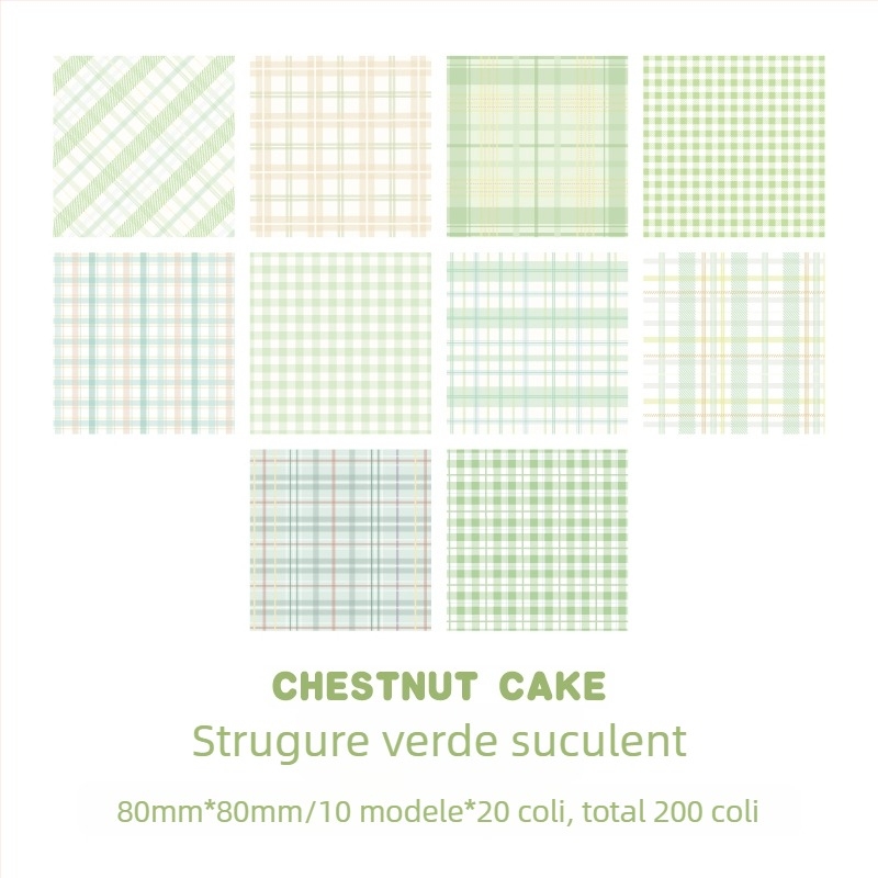 Foi cu grilă pentru planificator, 200 foi, pentru studenți, hârtie în formă de bloc