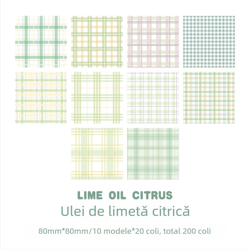 Foi cu grilă pentru planificator, 200 foi, pentru studenți, hârtie în formă de bloc
