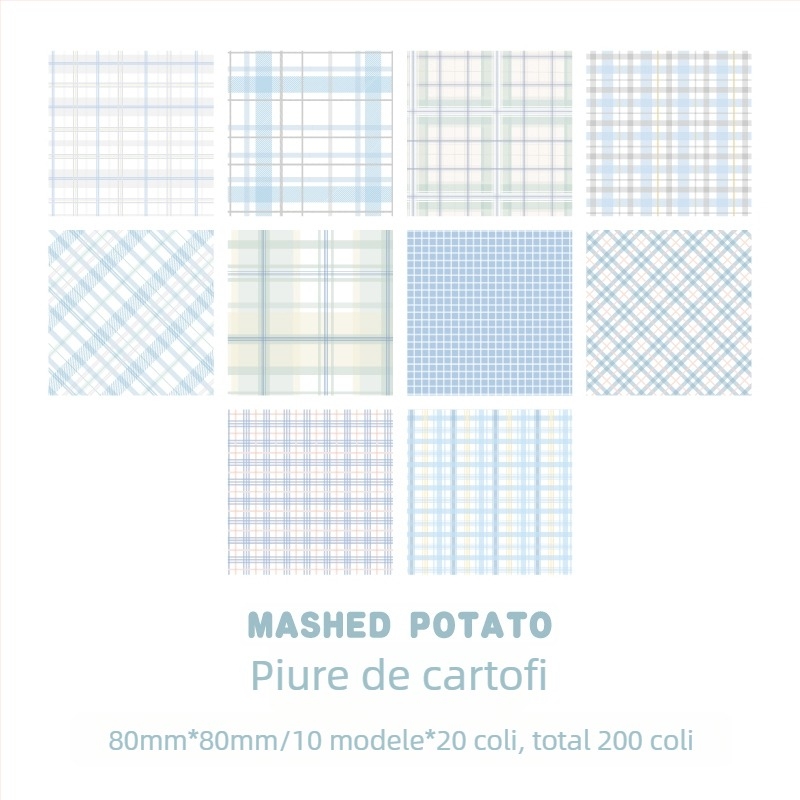 Foi cu grilă pentru planificator, 200 foi, pentru studenți, hârtie în formă de bloc