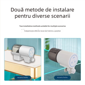 Hrănitor automat pentru acvariu cu temporizator pentru pești ornamentali și țestoase