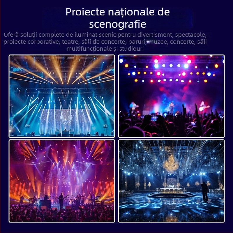 Amplificator/distribuitor DMX pentru iluminat pe scenă MX512 — 4/8 canale, transceiver Beam PAR, brand Fuli