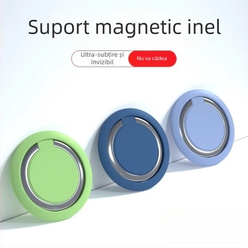 Suport cu inel pentru telefon – montură magnetică pentru mașină și birou, metal, Raufini, personalizare disponibilă