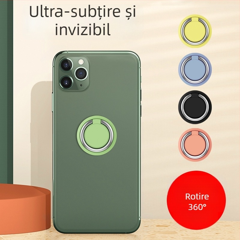 Suport cu inel pentru telefon – montură magnetică pentru mașină și birou, metal, Raufini, personalizare disponibilă