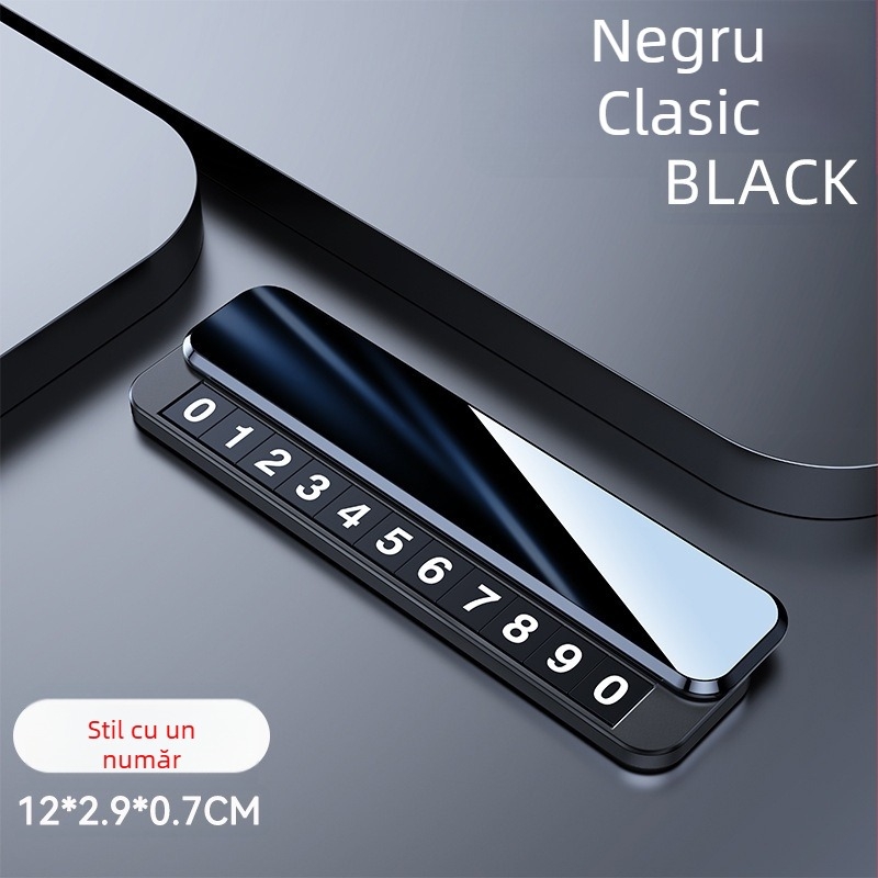 Semn temporar de parcare, formă STOP, model V6, corp metalic, bază din aliaj + PC oglindă, imprimare logo disponibilă