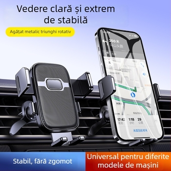Mo jile Suport pentru telefon în mașină - Montaj Snap-on pe conducta de ventilație, Compatibilitate universală, Fără alimentare