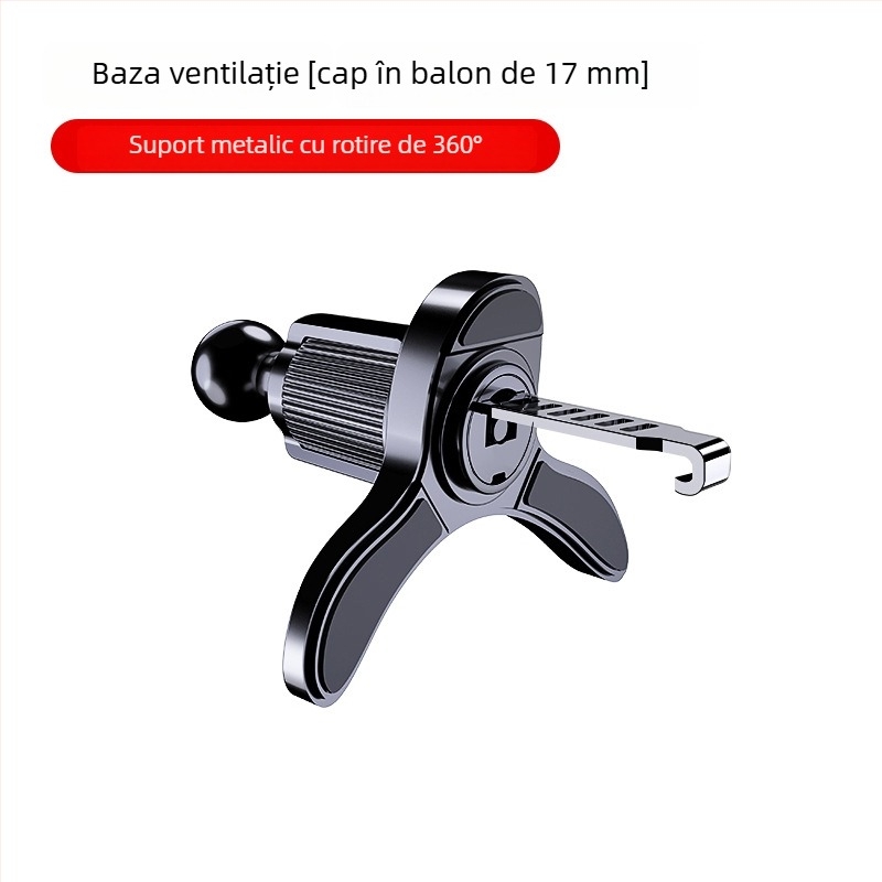 Mo jile Suport pentru telefon în mașină - Montaj Snap-on pe conducta de ventilație, Compatibilitate universală, Fără alimentare