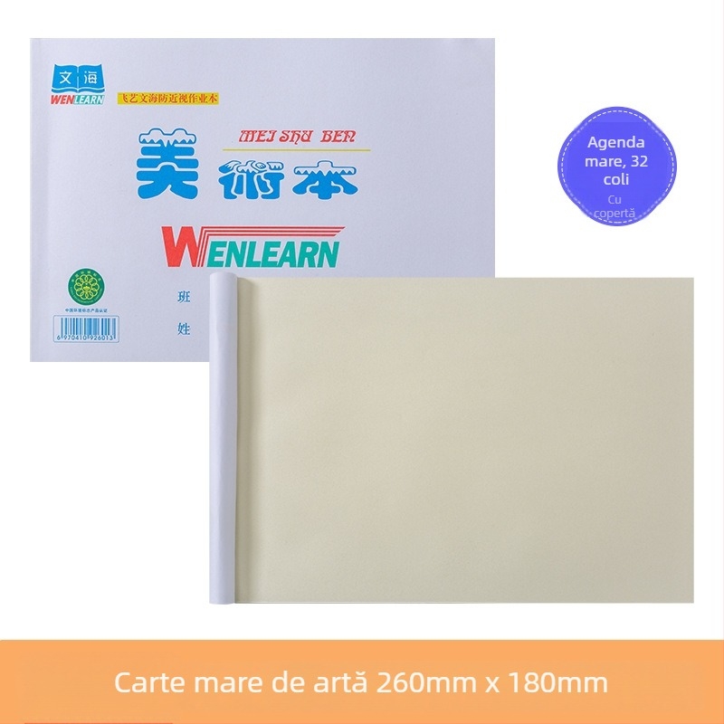 Caiet Wenhai de exerciții: caiet unic pentru caractere chineze, matematică, Pinyin și grilă de scriere a caracterelor chineze