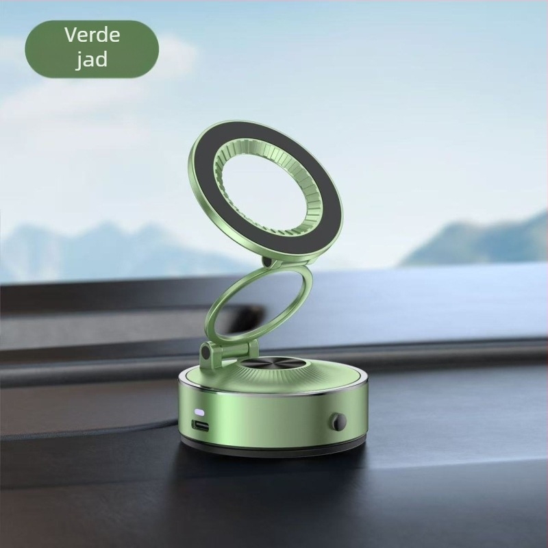 Suport magnetic pentru telefon auto, cu aspirație pe vid – rotire 360°, design pliabil, compatibil universal